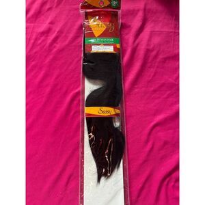 The Sassy Collection Silky Straight Off Black 18 Inch Human Hair Extension